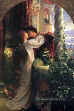 Roméo et Juliette peintre victorien Frank Bernard Dicksee Peinture décoratif